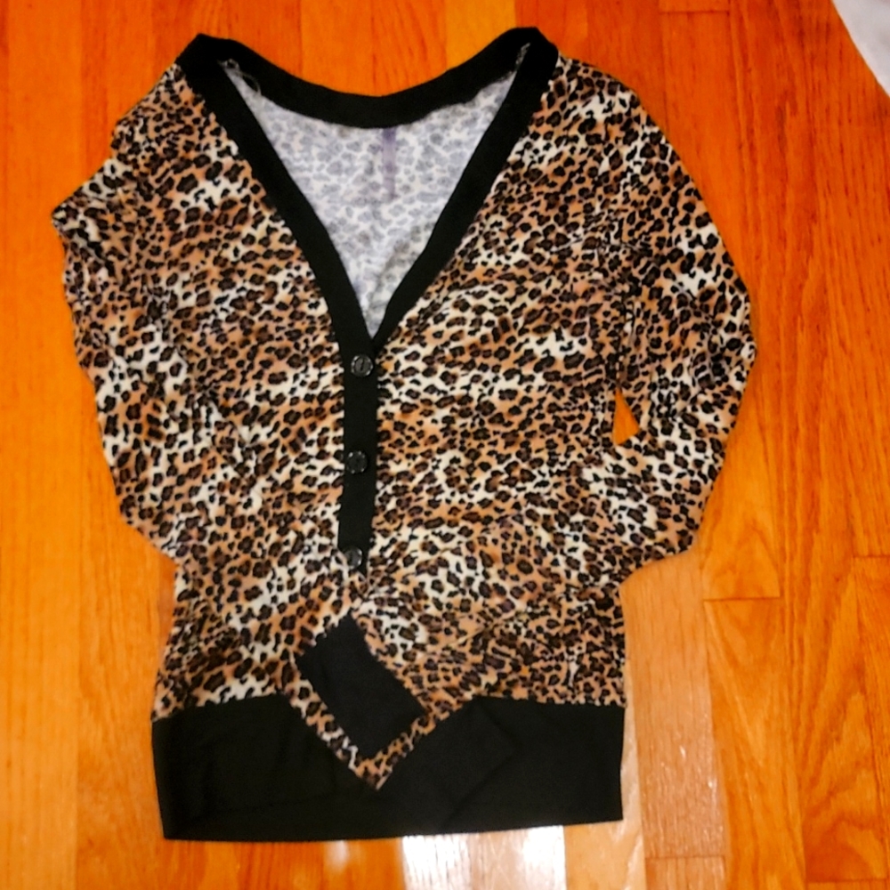Brand new leopard cardigan